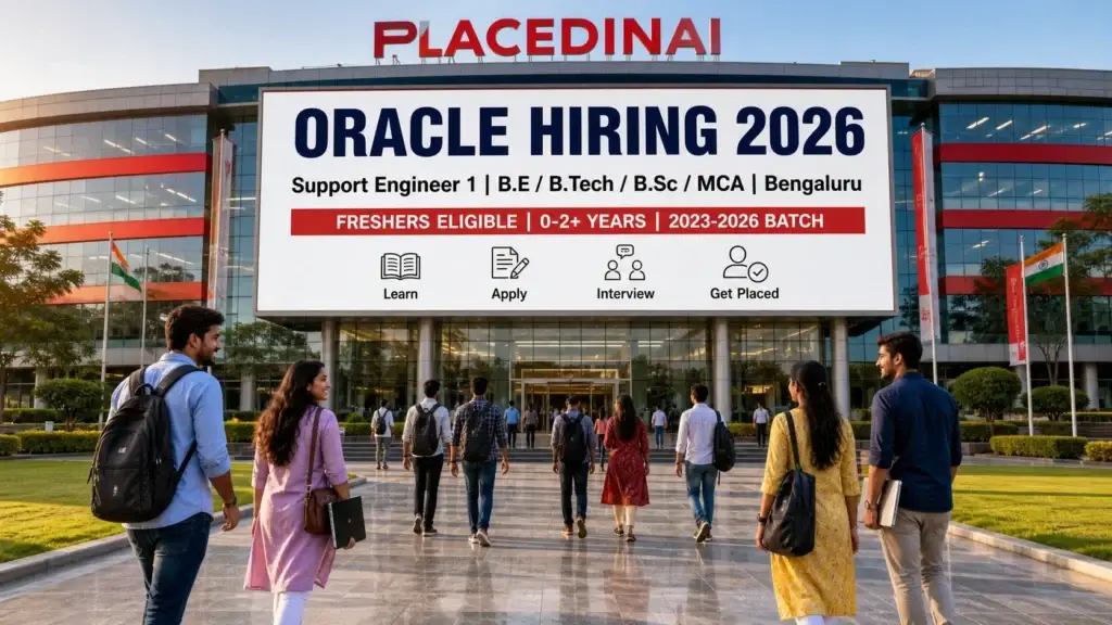 Oracle hiring Support Engineer 1 in Bengaluru 2026 — Job ID 342318, freshers eligible, 2023 to 2026 batch — PlacedInAI job update