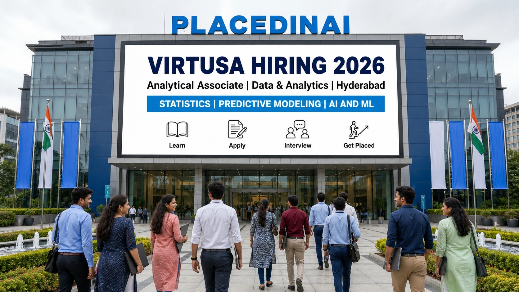 Virtusa hiring Analytical Associate in Hyderabad — Data and Analytics role covering predictive modeling, AI and ML — PlacedInAI job update